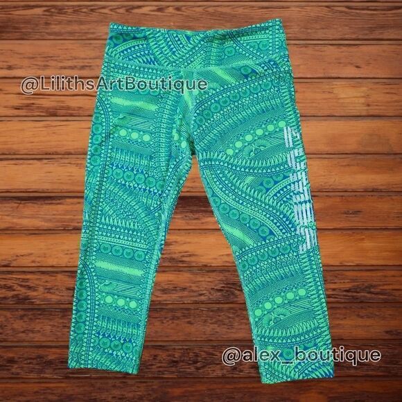 Zumba All Day Capri Leggings Get In Lime Size S (E032) - Picture 3 of 8